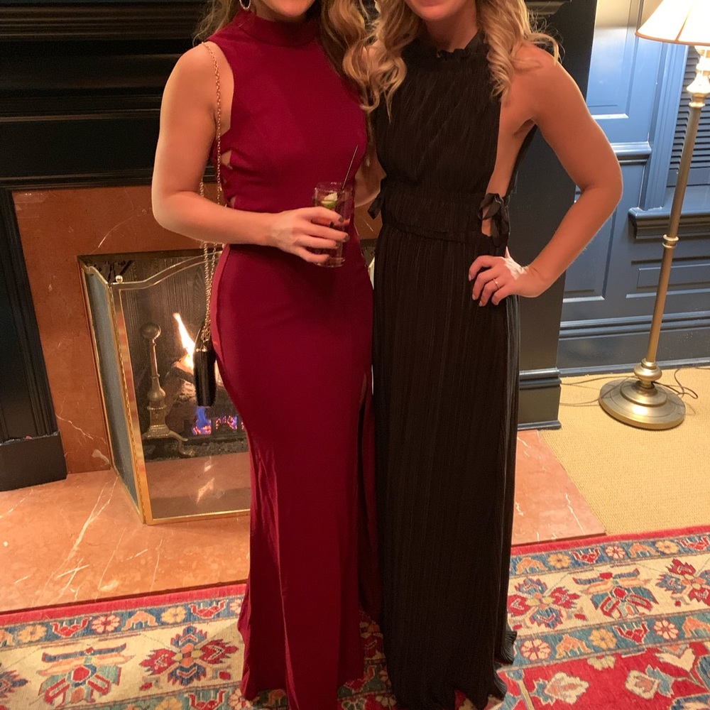 Sexy deep red dress